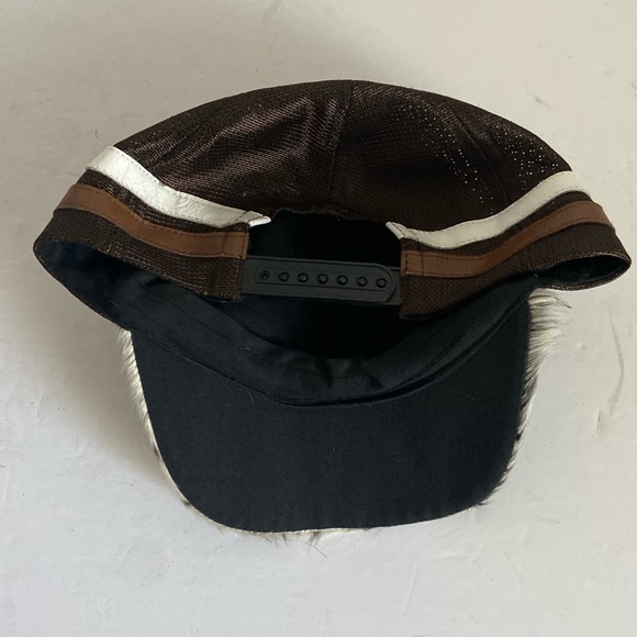 Western Real Cowhide and Leather Trucker Hat Style Snap Back Cap Mesh Adjustable - Picture 13 of 13